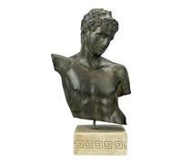 Marathon Boy Torso Sculpture - Greek Ephebe Statue - Museum Replica - Moldano Hard Plaster Figurine