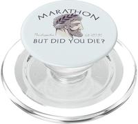 MARATHON BUT DID YOU DIE? Pheidippides Est 490 BC Run Meme PopSockets PopGrip for MagSafe