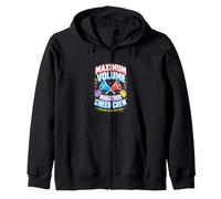 Marathon Cheer Crew Maximum Volume Spectator Design Zip Hoodie