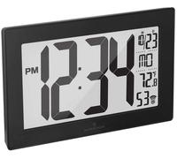 Marathon Clock Atomic Self Setting Self Adjusting Wall With Stand & 8 timezones Black - Black MRT-055