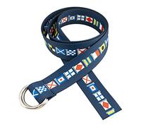 Marathon D-Ring Belt Made in USA by Thomas Bates (Code Flag Blue)