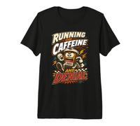 Marathon Marathoner Running On Caffeine and Denial Premium T-Shirt