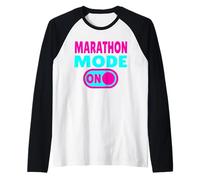 Marathon Mode ON - Running Raglan Baseball Tee