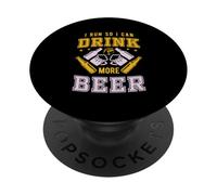Marathon or Half Marathon for I Run so I can Drink Beer PopSockets Adhesive PopGrip
