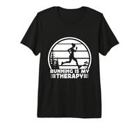 Marathon Runner is My Therapy Run Premium T-Shirt