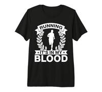Marathon Runner It´s in My Blood Running Premium T-Shirt