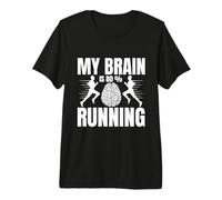Marathon Runner My Brain is 80% Running Premium T-Shirt