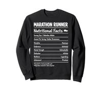 Marathon Runner Nutritional Facts Athlete Distance Running Sweatshirt
