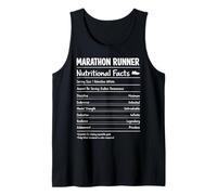 Marathon Runner Nutritional Facts Athlete Distance Running Tank Top