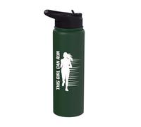 Marathon Runner This Girl Can Run Stainless Steel Insulated Water Bottle