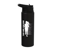 Marathon Runner This Girl Can Run Stainless Steel Insulated Water Bottle