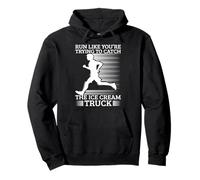 Marathon Runner Trying Catch Ice Cream Truck Running Pullover Hoodie