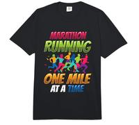 Marathon Running One Mile At A Time Marathon Runner Comfort Colors Adult Heavyweight T-Shirt