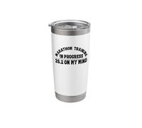 Marathon Training in Progress 26.2 On My Mind Runner Stainless Steel Insulated Tumbler