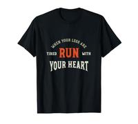 Marathon When Your Legs are Tired Run from the Heart Value Graphic T-Shirt