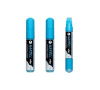 MARBEL - DA0222015215Cpack - Set of 3 Universal Markers with a Wide Rectangular Tip, 15 mm, Blue, No. 215 - Creative and Leisure DIY Accessories - for Drawings