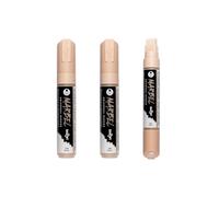 MARBEL - DA0222015425Cpack - Set of 3 Universal Markers with a Wide Rectangular Tip, 15 mm, Nude, No. 425 - Creative and Leisure DIY Accessories - for Drawings