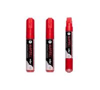 MARBEL - DA0222015480Cpack - Set of 3 Universal Markers with a Wide Rectangular Tip, 15 mm, Poppy No. 480 - Creative and Leisure DIY Accessories - for Drawings