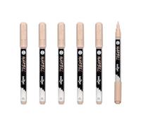 MARBEL - DA0223001425Cpack - Set of 6 Universal Markers with an Extra Fine 0.7mm Nude Tip No. 425 - Creative and Leisure DIY Accessories - Markers for Drawings