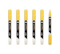 MARBEL - DA0223001740Cpack - Set of 6 Universal Markers with an Extra Fine 0.7 mm Pointed Tip Popcorn No. 740 - Creative and Leisure Accessories - for Drawings