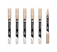 MARBEL - DA0223002430Cpack - Set of 6 Universal Markers with a Fine 2mm Tapered Tip, Taupe No. 430 - Creative and Leisure DIY Accessories - Markers for Drawings