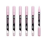 MARBEL - DA0223002476Cpack - Set of 6 Universal Markers with a Fine 2mm Point in Sweet Pink No. 476 - Creative Leisure DIY Accessories - Markers for Drawings