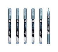 MARBEL - DA0233002070Cpack - Set of 6 Universal Markers with a Fine Conical Tip, 2mm, Metallic Blue, No. 070 - Creative Leisure DIY Accessories - for Drawings