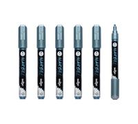 MARBEL - DA0236004070Cpack - Set of 6 Universal Markers with a Medium 4mm Round Tip, Metallic Blue, No. 070 - Creative Leisure DIY Accessories - for Drawings