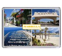 Marbella Costa del Sol Spain Souvenir Acrylic Fridge Magnet (Standard: 70x45mm)