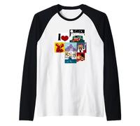 Marbella Souvenir Malaga Raglan Baseball Tee