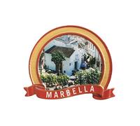Marbella Spain 3D Refrigerator Magnet Resin Travel Souvenirs,Handmade Home & Kitchen Decoration Marbella Fridge Magnet Collection Gift