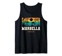 Marbella Spain Mediterranean Andalusia Beach Sunset Design Tank Top