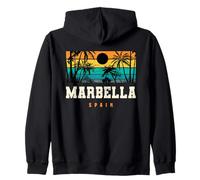 Marbella Spain Mediterranean Andalusia Beach Sunset Design Zip Hoodie
