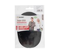 Marbet MB25.904 | Patent Leather Effect Patches | Iron-On | 15 x 10cm | Black