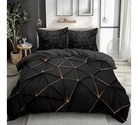 Marble 120x150 Duvet Cover Textures Bedding Soft Cosy 2 Piece 110gsm Microfibre Quilt Cover and 1xPillow Case 50x75 cm with Zipper Closure for BedroomY2402