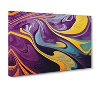 Marble Abstract Art Vol.1 Canvas Print | Gallery Wrapped 30mm Frame Wall Art | 30x20 inches | Ready to Hang | Abstract Picture | Living Room Bedroom Lounge Office