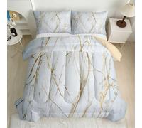 Marble Abstract Coverless Duvet 155x220cm 7.5 Tog 3D Printed Comforter