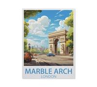 Marble Arch, London,Tin Sign Vintage Wall Poster Retro Iron Painting Metal Plaque Sheet for Bar Cafe Garage Home Gift Birthday Wedding(30x40cm)12x16 inch-BR53