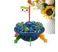 Marble Balance Board Game - Colorful Glass And Red Rope Stacking Balance Game For Adults | Marble Run Family Games | For Kids Parents Home Family Night Party Holiday Gathering Birthday