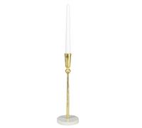 Marble Base Candle Holder Candlesticks Taper Candle Holder (Gold, Round)
