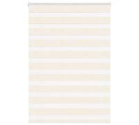 vidaXL Zebra Blind Marble Beige 110x100 cm Fabric Width 105.9 cm Polyester