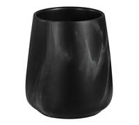 Marble Black Toothbrush Holder for Bathroom - Ceramic Tooth Brushing Holders, Toothbrush Cup, Toothpaste Organizer for Bathroom Countertop, Makeup Brush Holder, Pen Holder for Home Desktop Storage