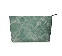 Marble Blue Grey Corduroy Makeup Bag, Stylish and Durable, Portable and Lightweight