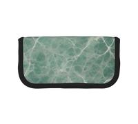 Marble Blue Grey Large Capacity Canvas Pencil Case, Sturdy and Durable, Easy to Store in an Orderly Manner