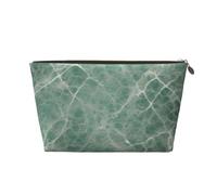 Marble Blue Grey Leather Travel Wash Bag, A Fashionable and Practical Makeup Organizer