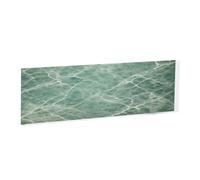 Marble Blue grey -Rectangular Acrylic Table Signs - Clear Custom Nameplates For Office Desk, Restaurant, Events - Smooth Edge Professional Signage.