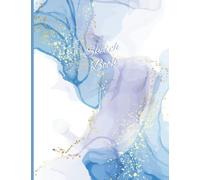 Marble blue sketchbook| 100 Pages drawing book 8.5 x 11 inches: Sketch book for drawing, doodling and sketching| 100 Marble blue sketchbook for girls, women, teens and artists