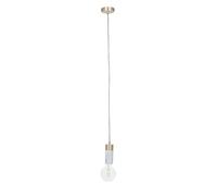 Marble & Brushed Gold Ceiling Fitting with Calex XXL Organic LED Gold E27 Bulb Gold