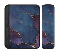 Marble Burgundy Navy Blue Modern 2 Pack carseat Strap Pads More Comfort Driving for SUV forro para cinturon de seguridad
