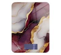 Marble Burgundy White Espresso digital food scales for kitchen 11lb/0.18oz, 5kg/5g scale grams and ounces with 4 unit for Espresso roasting Espresso (Batteries not Included)